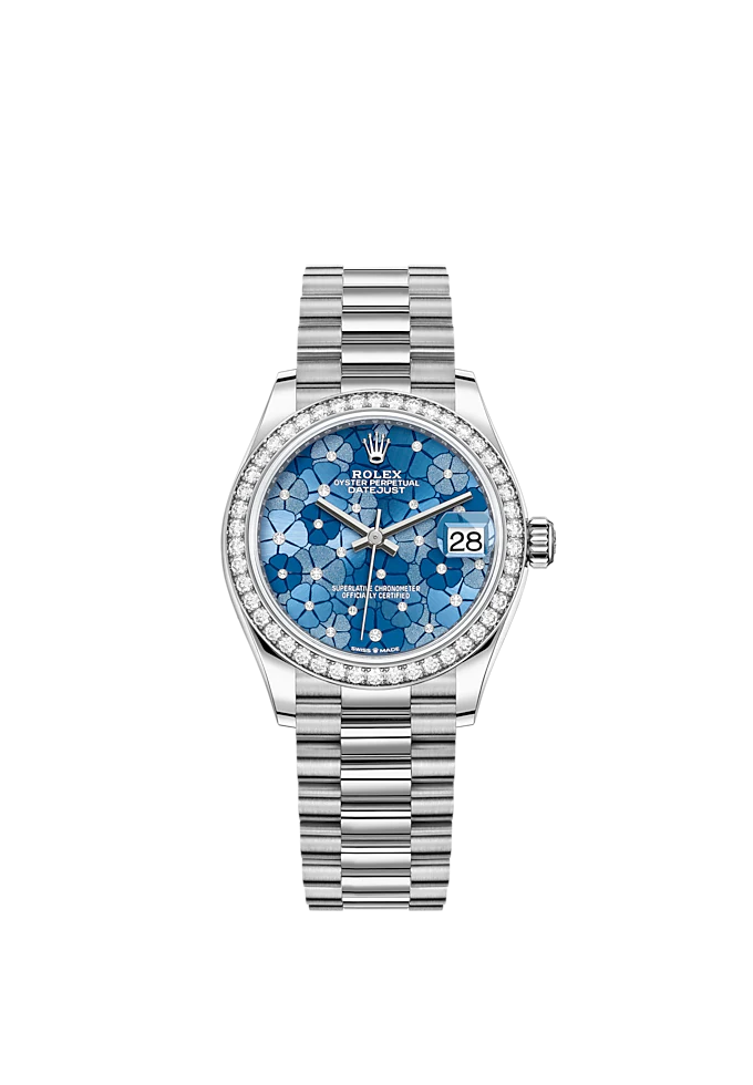 Datejust 31mm, 18k White Gold and Diamonds, Ref# 278289rbr-0025