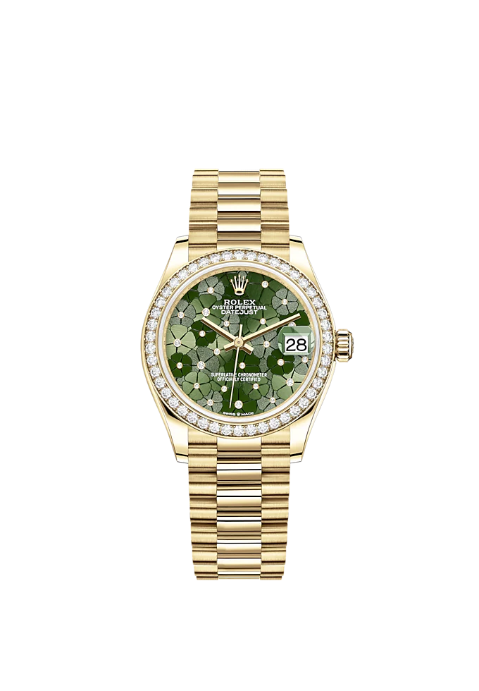 Datejust 31mm, 18k Yellow Gold and Diamonds, Ref# 278288rbr-0038