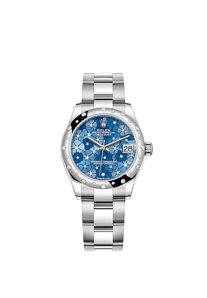 Datejust 31mm, Oystersteel and 18k White Gold with Diamonds, Ref# 278344rbr-0037