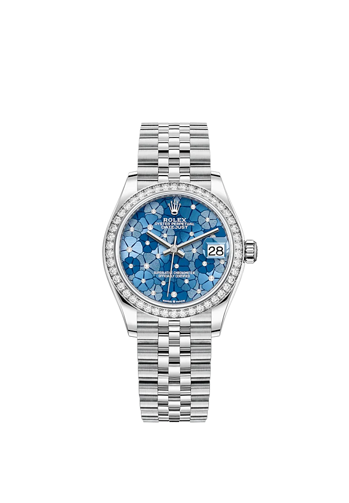 Datejust 31mm, Oystersteel and 18k White Gold with Diamonds, Ref# 278384rbr-0040