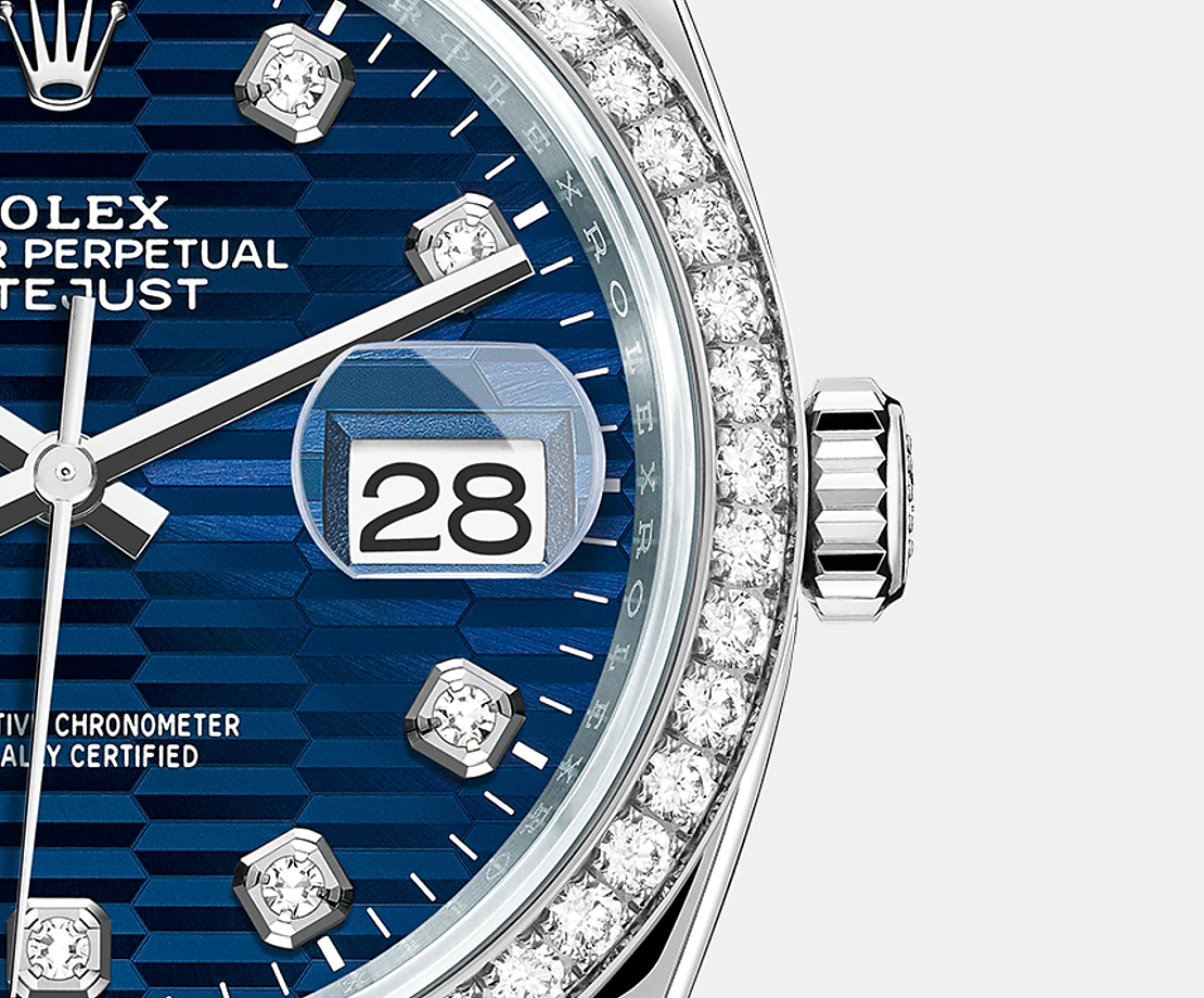 Datejust 36mm, Oystersteel and 18k White Gold, Ref# 126284rbr-0050