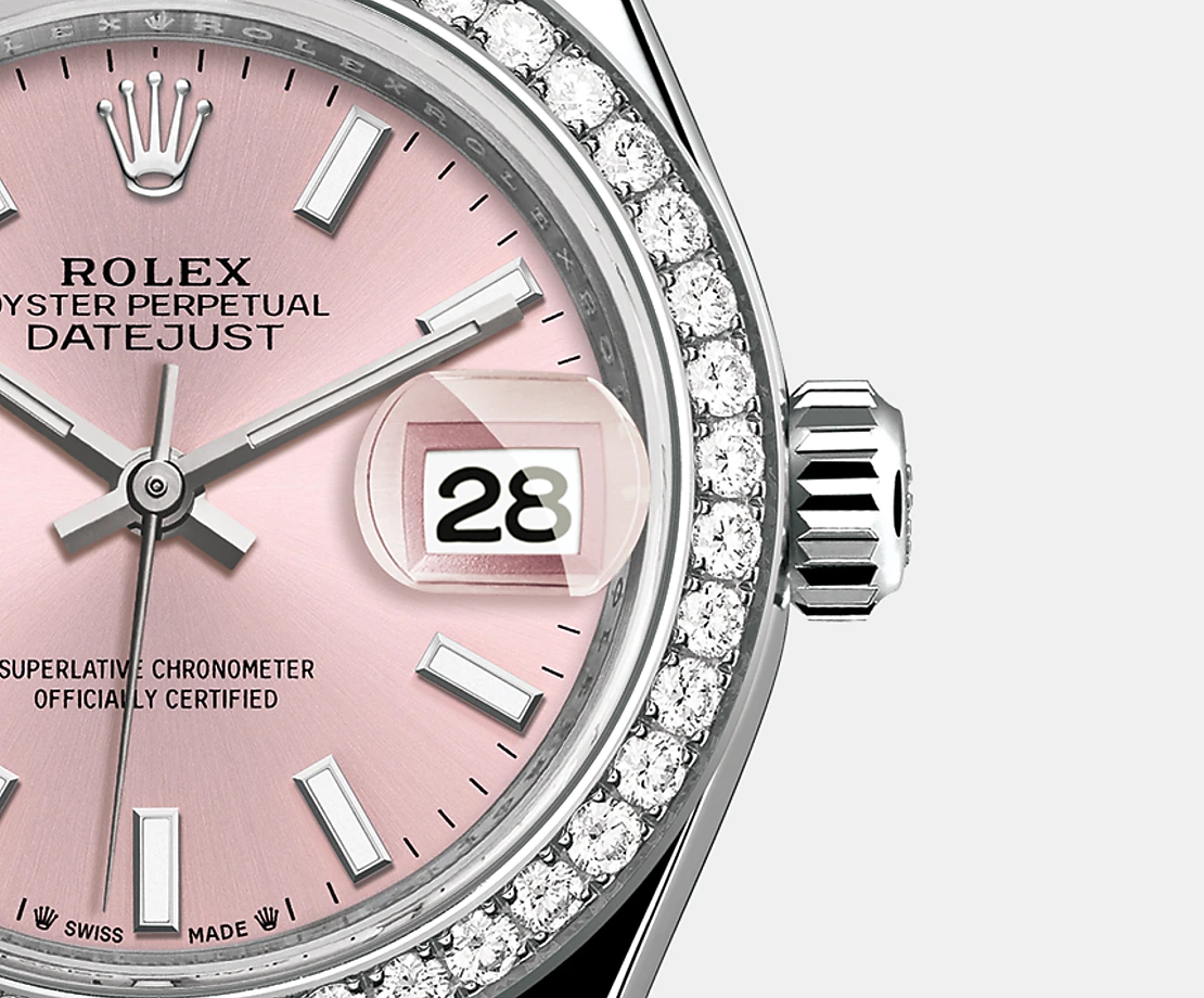 Lady-Datejust 28mm, 18k White Gold, Ref# 279139rbr-0004