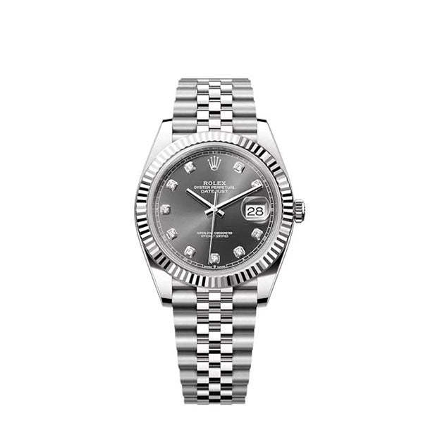 Datejust M126334-0006 Oyster, 41 mm, Oystersteel and white gold