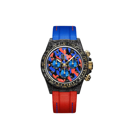 Diw Daytona military red 40mm oyster black