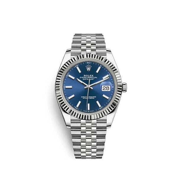 Datejust M126334-0002 Oyster, 41 mm, Oystersteel and White Gold