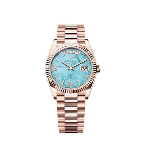 Day-Date 36, 18k Everose Gold with Diamond-set, 36mm, Ref# 128235-0064