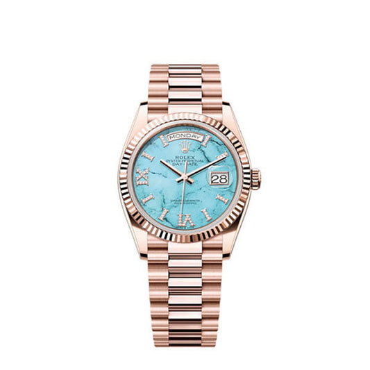 Day-Date 36, 18k Everose Gold with Diamond-set, 36mm, Ref# 128235-0064