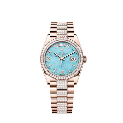 Day-Date 36, 18k Everose Gold with Diamond-set, 36mm, Ref# 128345rbr-0065