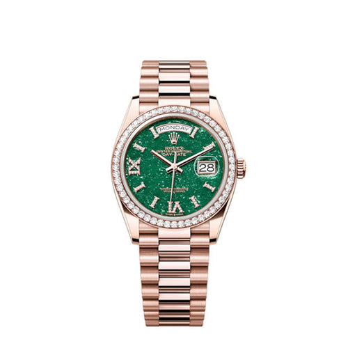 Day-Date 36, 18k Everose Gold with Diamond-set, 36mm, Ref# 128345rbr-0068