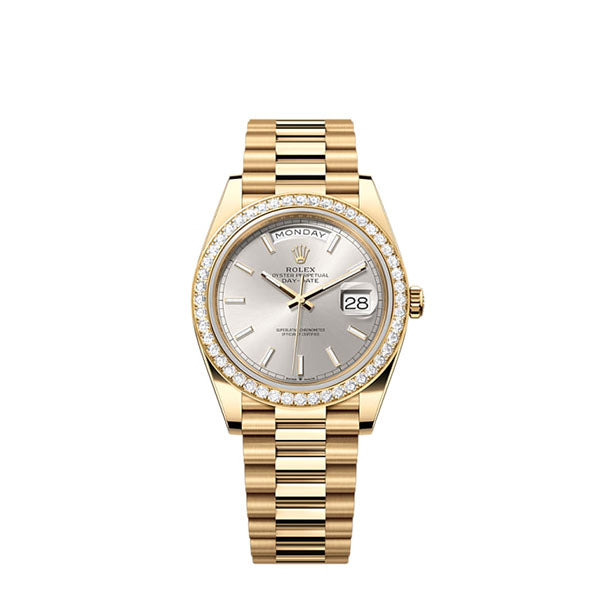 Day-Date 40, 18k Yellow Gold with Diamond-set, 40mm, Ref# 228348rbr-0042