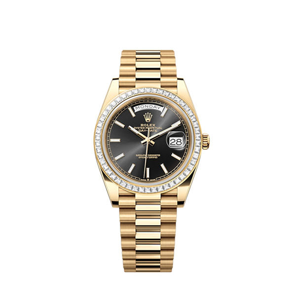 Day-Date 40, 18k Yellow Gold with Diamond-set, 40mm, Ref# 228398tbr-0041