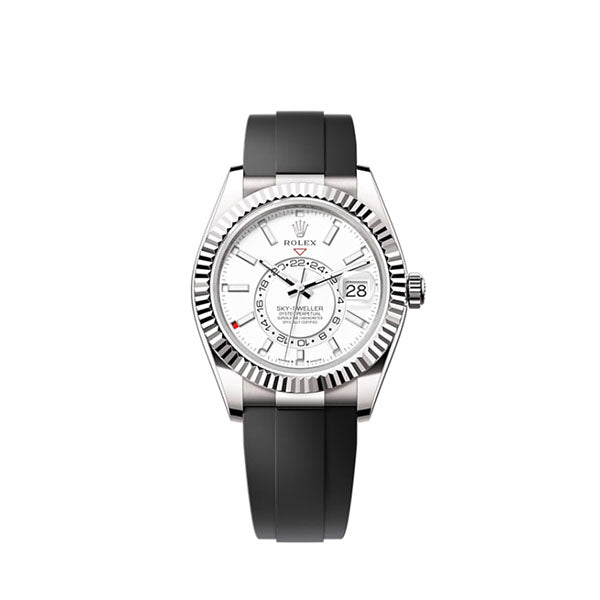 Sky-Dweller, 42mm, 18k White Gold, Ref# 336239-0003