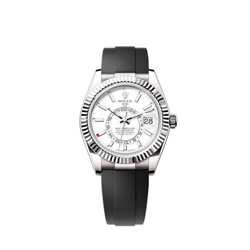 Sky-Dweller, 42mm, 18k White Gold, Ref# 336239-0003