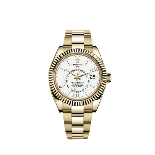 Sky-Dweller 42mm, 18k Yellow Gold, Ref# 326938-0005