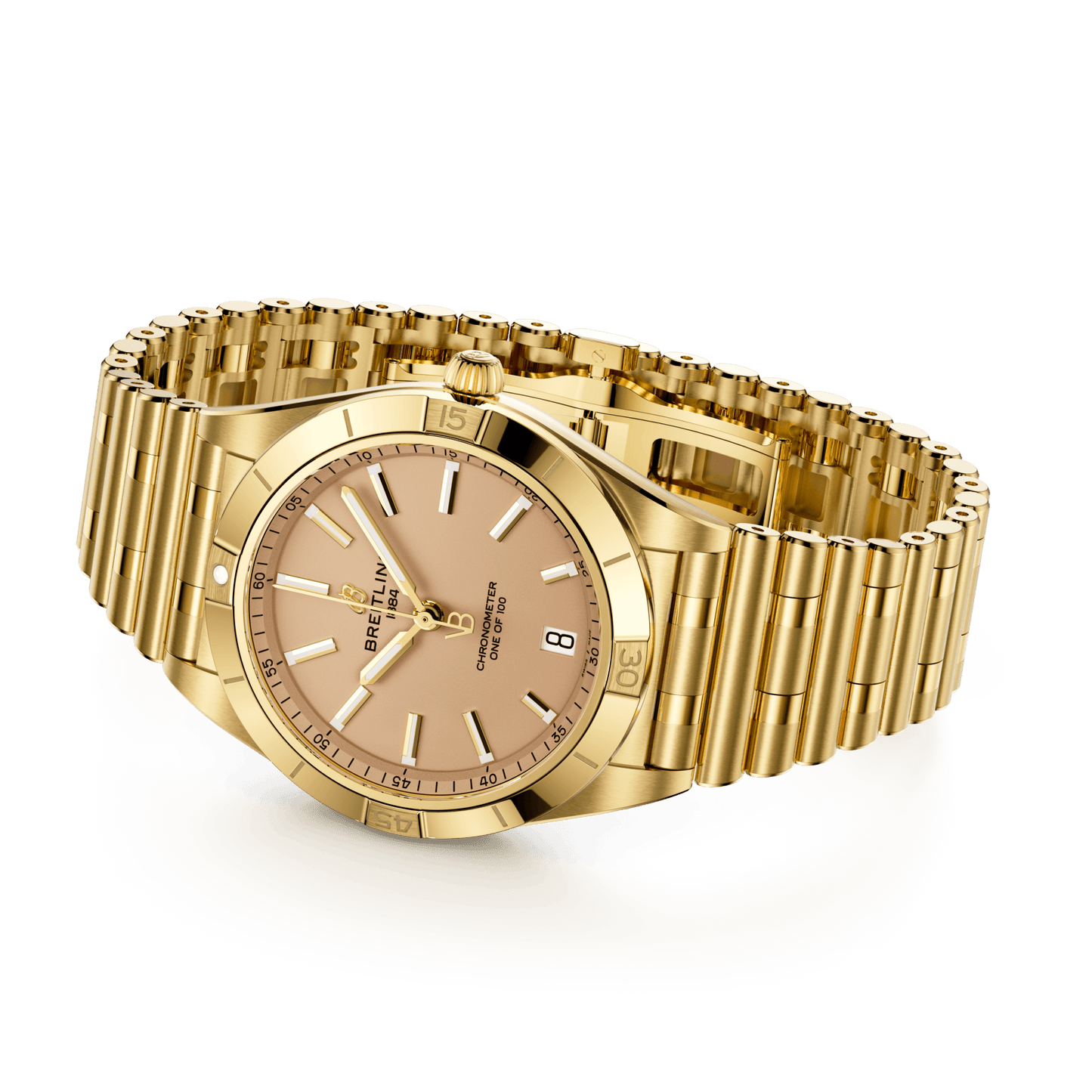 Breitling Chronomat Automatic 36 Victoria Beckham, 18k Yellow Gold, Ref# K103801A1A1K1, Unworn 2024
