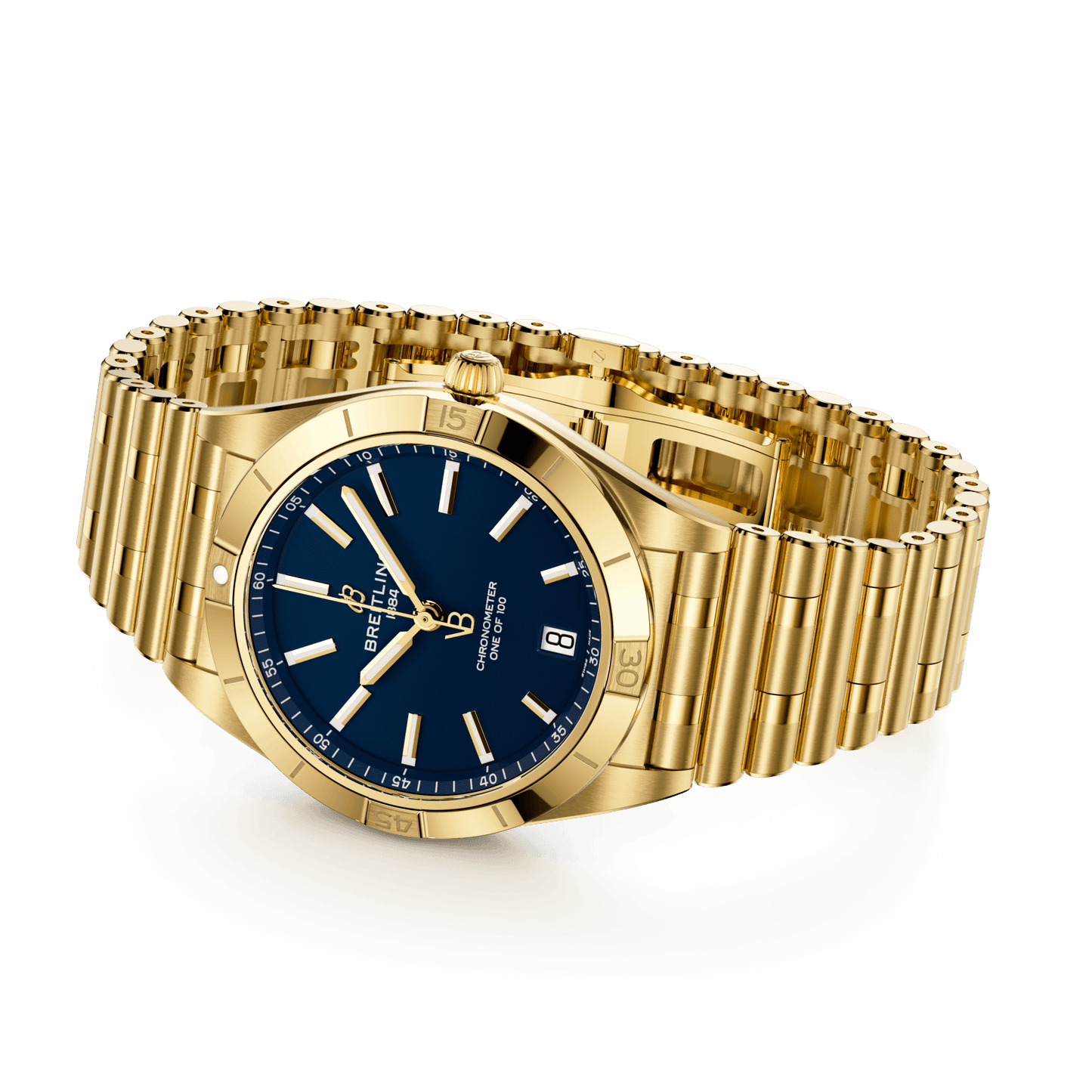 Breitling Chronomat Automatic 36 Victoria Beckham, 18k Yellow Gold, Ref# K103801A1C1K1, Unworn 2024