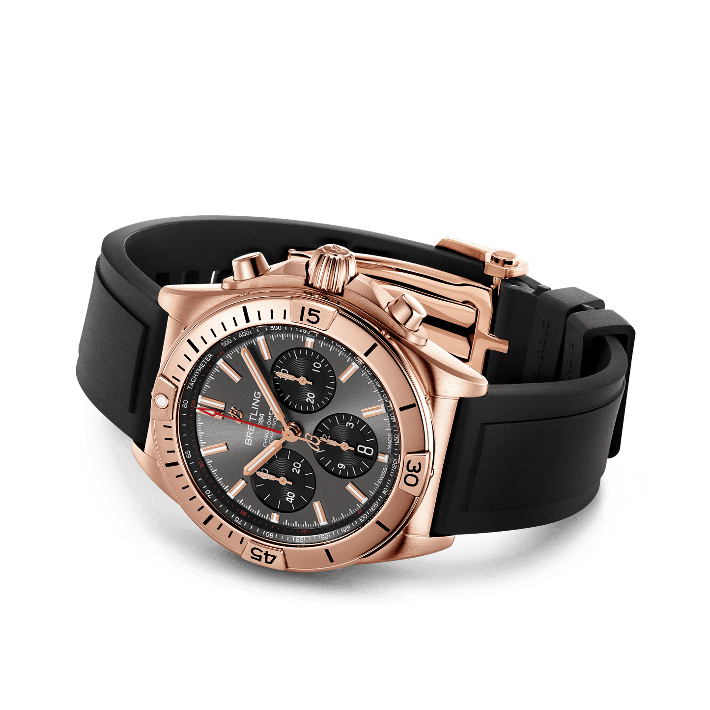 Breitling Chronomat B01 42, 18k Red Gold, Ref# RB0134101B1S1, Unworn 2024