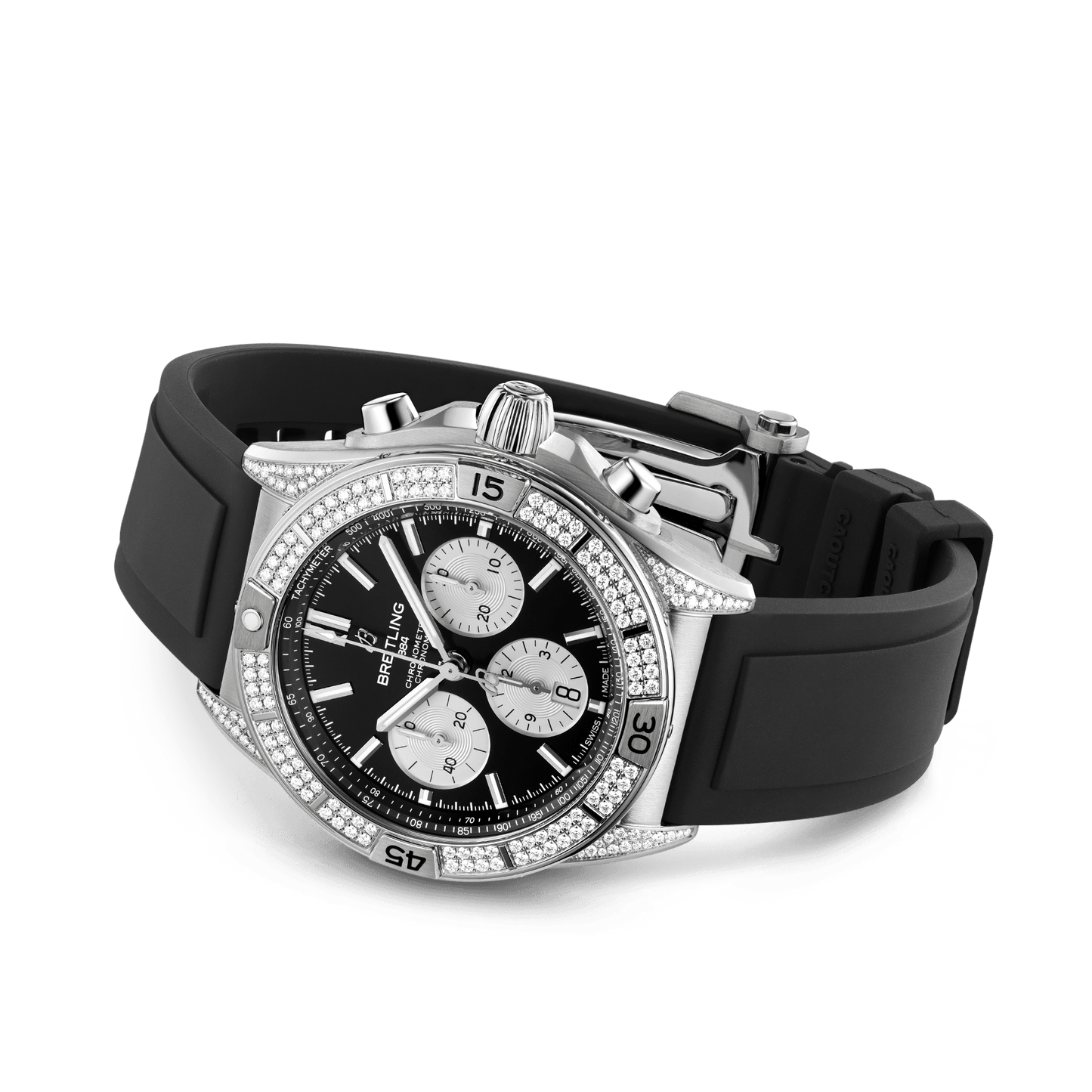 Breitling Chronomat B01 42, Stainless Steel and Diamonds, Ref# AB0134721B1S1, Unworn 2024