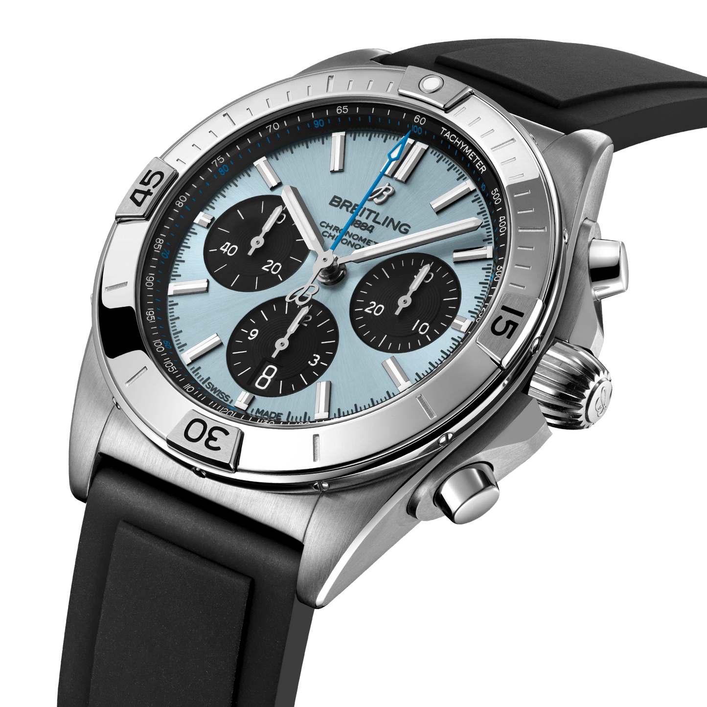Breitling Chronomat B01 42, Stainless steel and Platinum, Ref# PB0134101C1S1, Unworn 2024