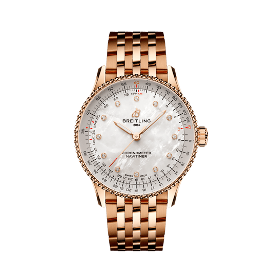 Breitling Navitimer Automatic 36, Small-scale traceable 18k Red Gold, Ref# R17327211A1R1, Unworn 2024
