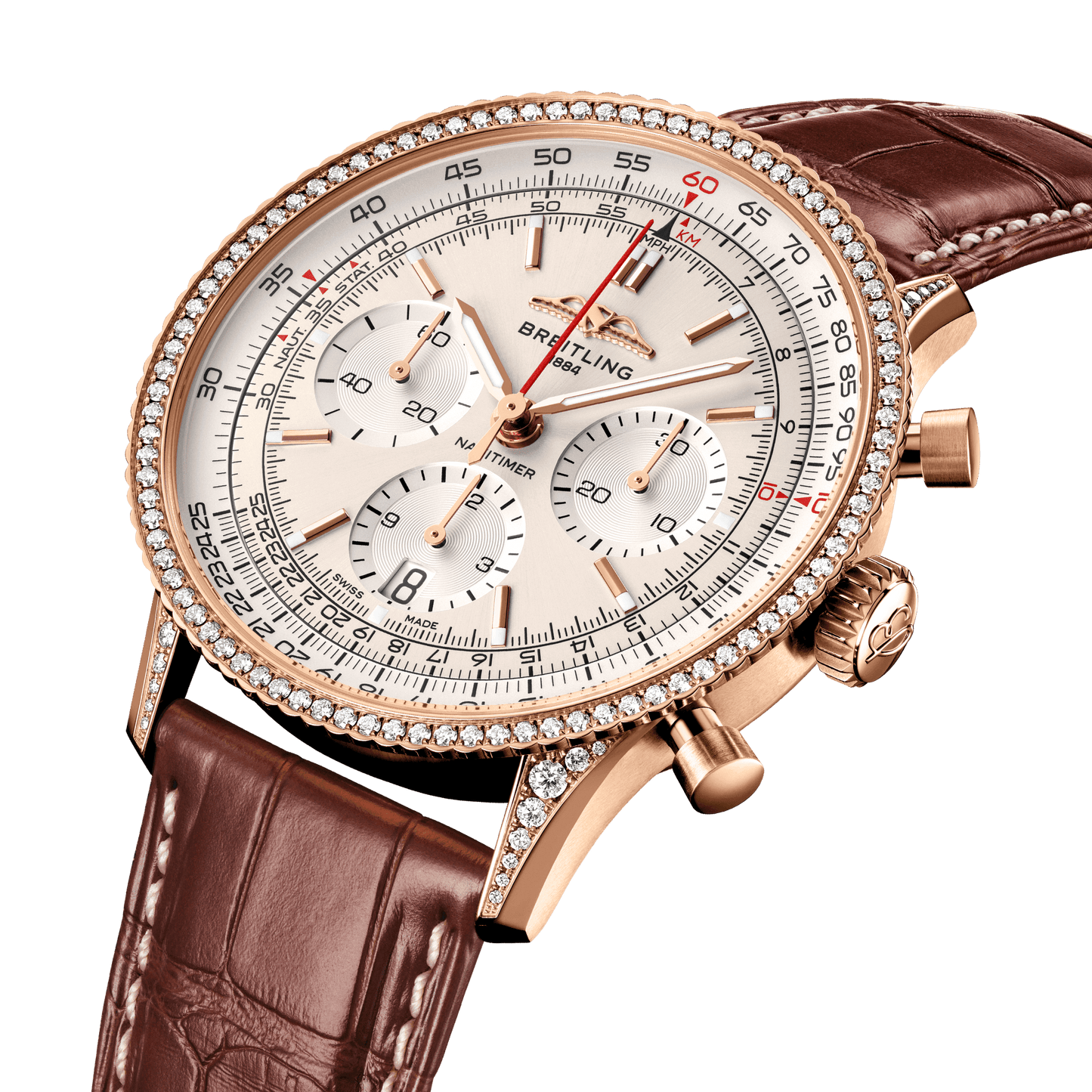 Breitling Navitimer B01 Chronograph 41, 18k Red Gold, Ref# RB0139631G1P1, Unworn 2024