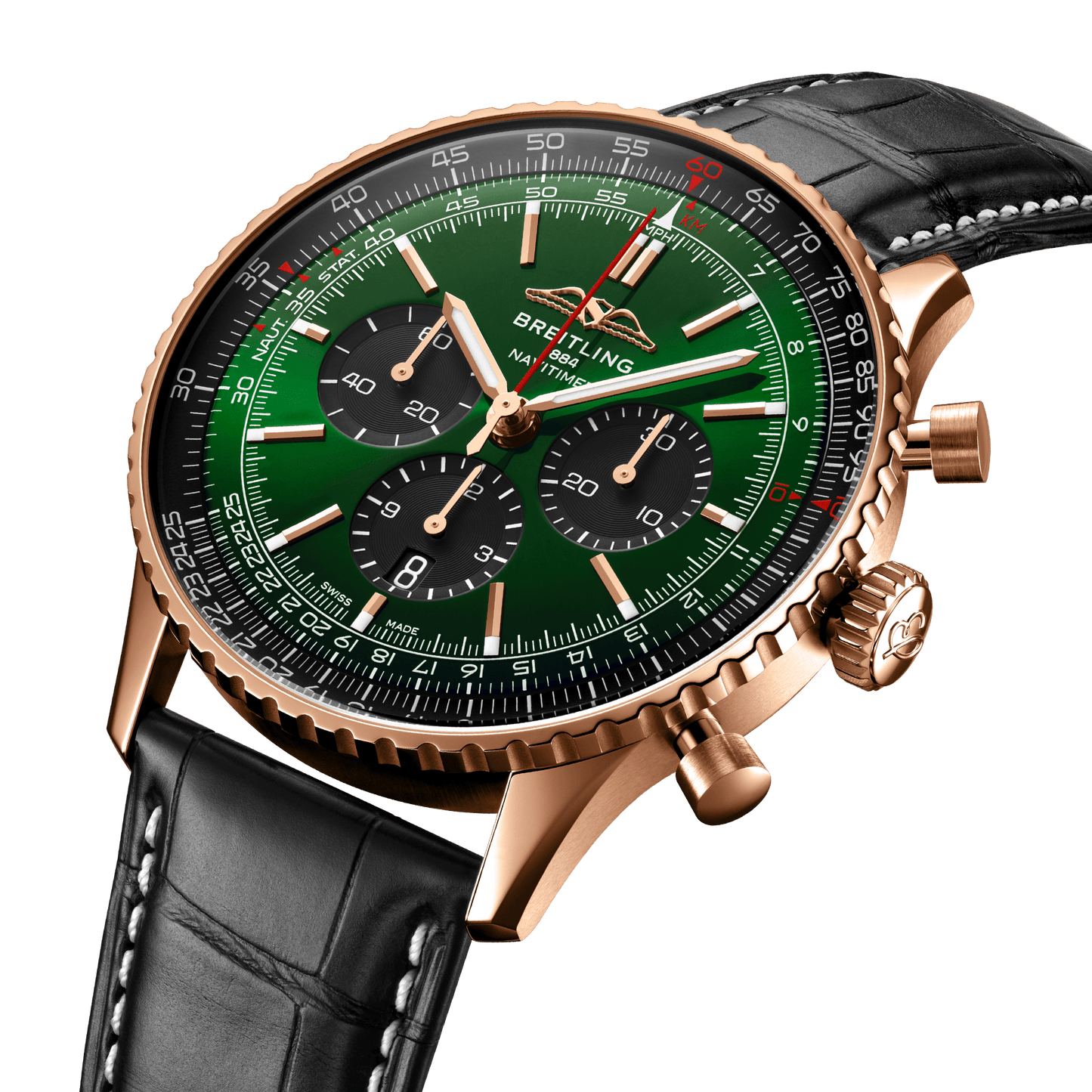 Breitling Navitimer B01 Chronograph 46, 18k Red Gold, Ref# RB0137241L1P1, Unworn 2024