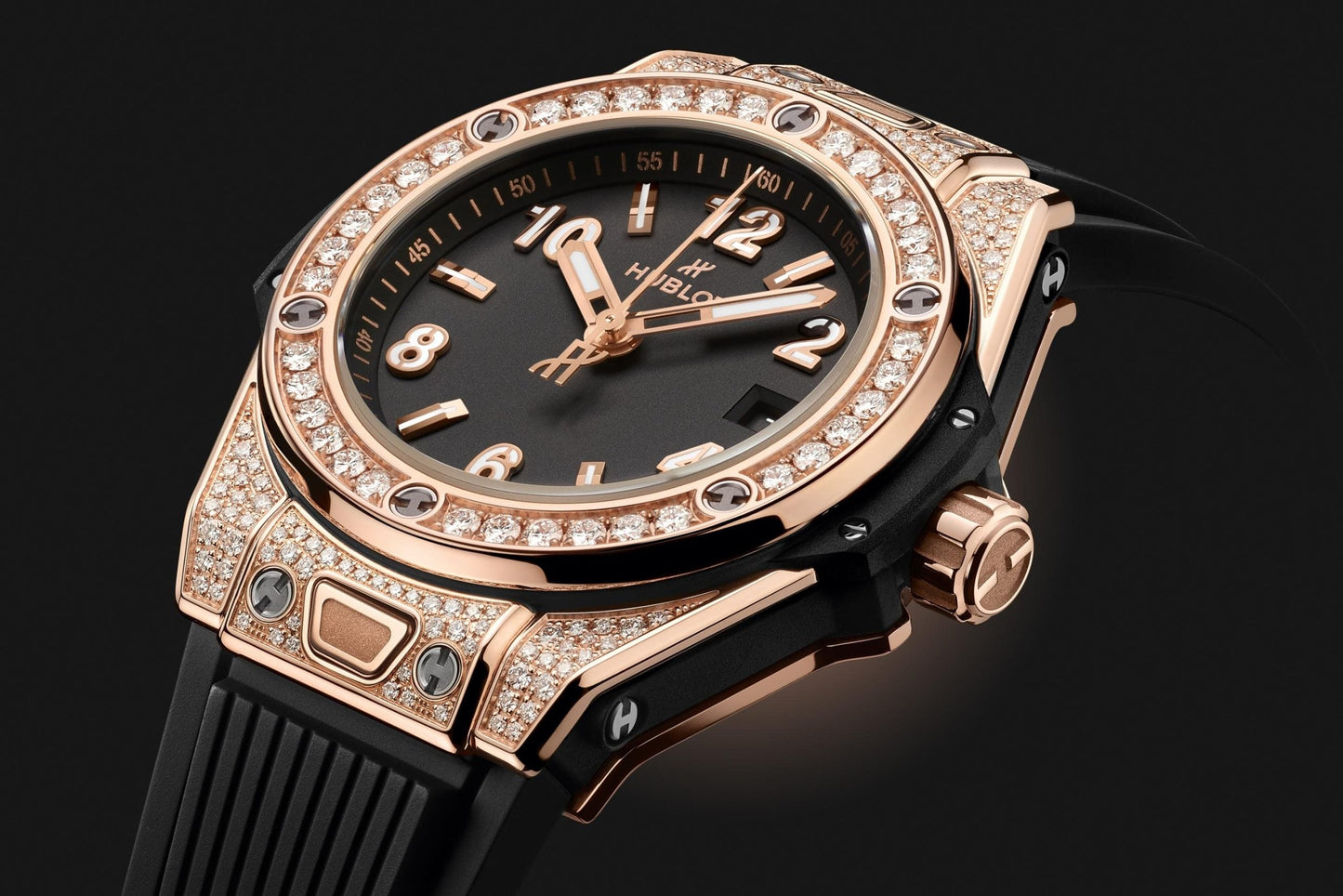 Hublot Big Bang ONE CLICK KING GOLD PAVÃ‰ Ref# 485.OX.1180.RX.1604