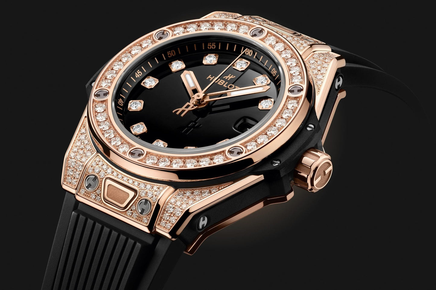 Hublot Big Bang ONE CLICK KING GOLD PAVÃ‰ Ref# 485.OX.1280.RX.1604