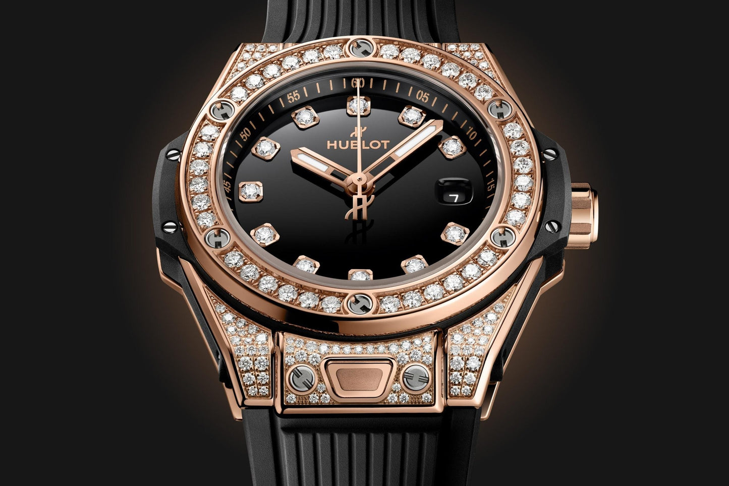 Hublot Big Bang ONE CLICK KING GOLD PAVÃ‰ Ref# 485.OX.1280.RX.1604