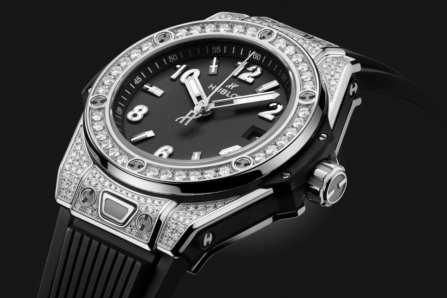 Hublot Big Bang ONE CLICK STEEL PAVÃ‰ Ref# 485.SX.1170.RX.1604