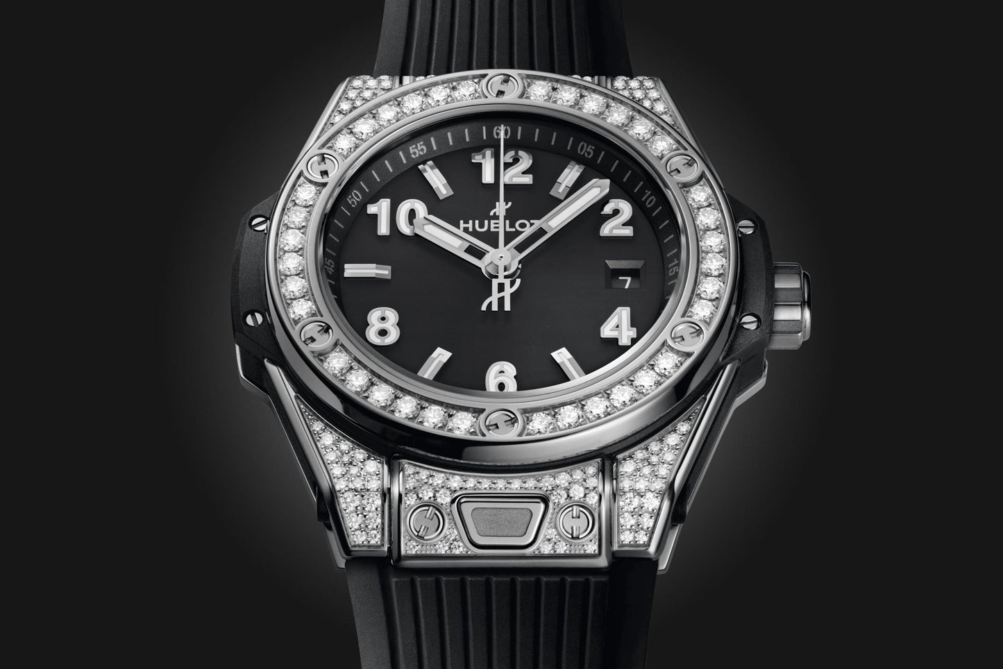 Hublot Big Bang ONE CLICK STEEL PAVÃ‰ Ref# 485.SX.1170.RX.1604