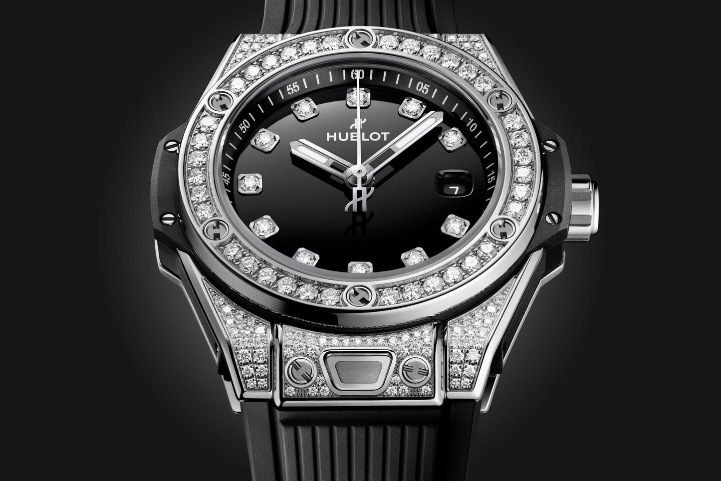Hublot Big Bang ONE CLICK STEEL PAVÃ‰ Ref# 485.SX.1270.RX.1604
