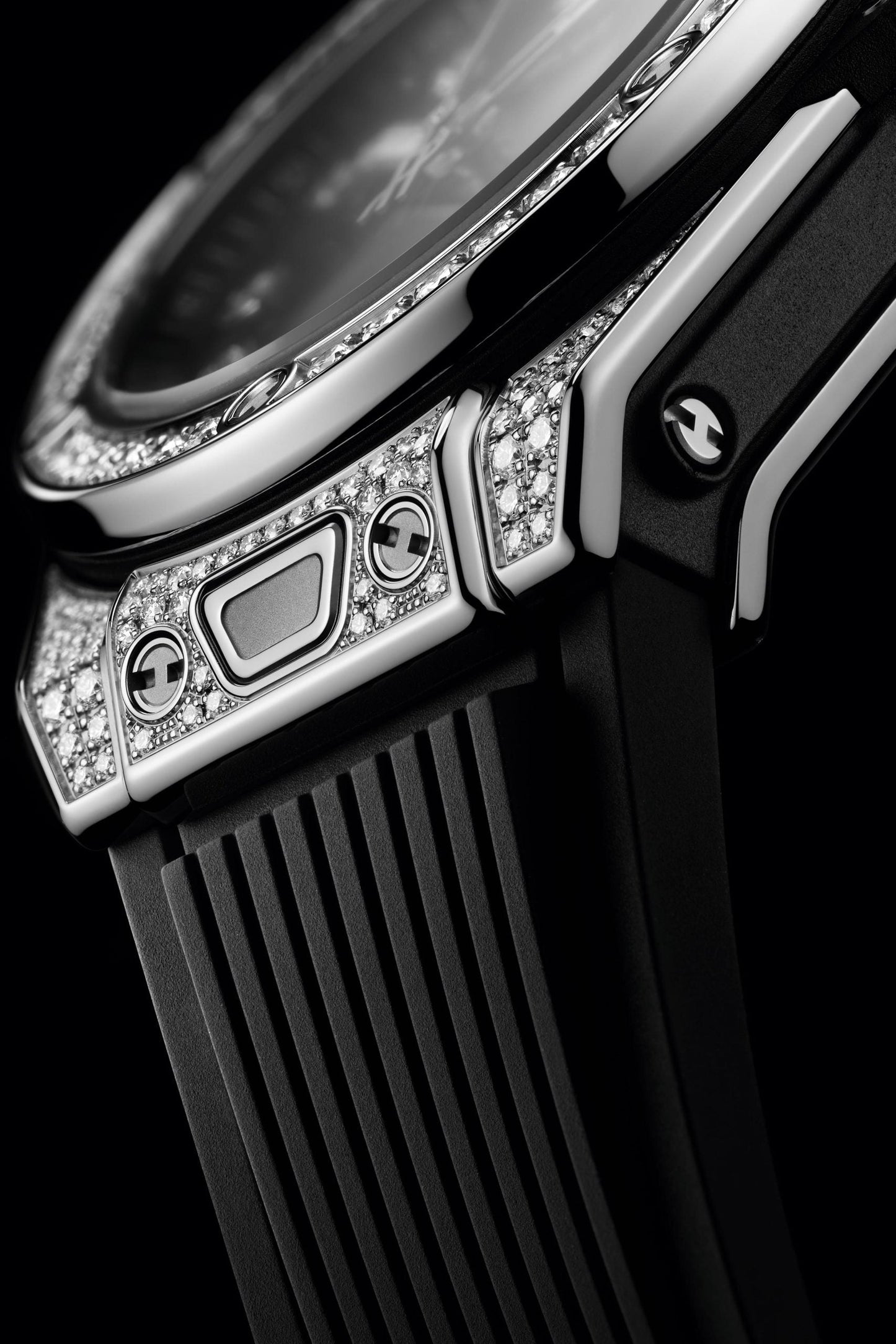 Hublot Big Bang ONE CLICK STEEL PAVÃ‰ Ref# 485.SX.1270.RX.1604