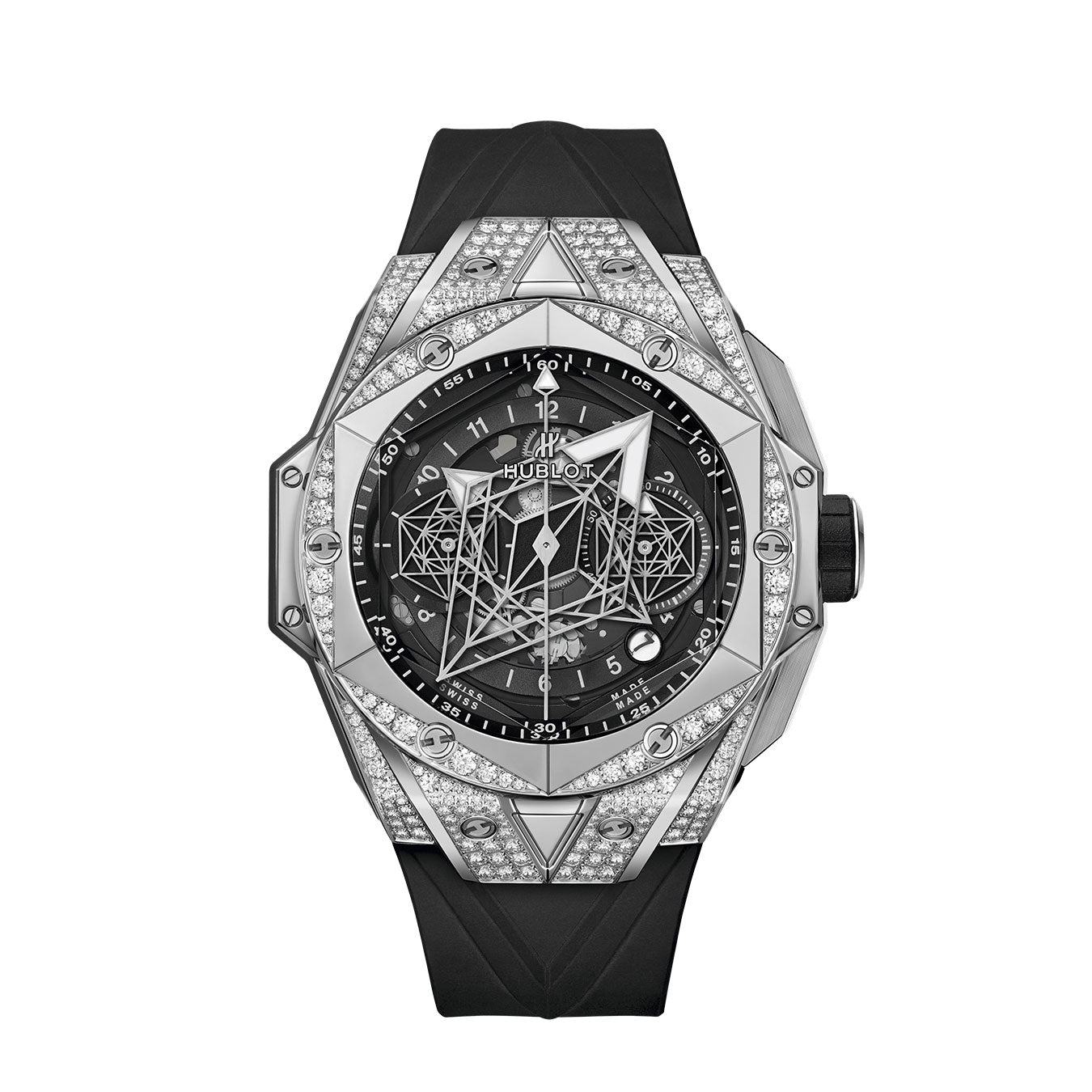 Hublot Big Bang Sang Bleu II Titanium Pavé Ref# 418.NX.1107.RX.1604.MXM20