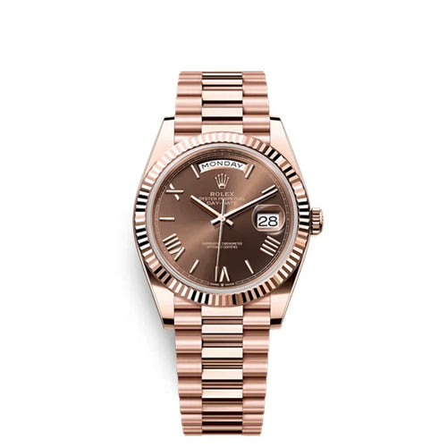Day-Date 40 Everose Gold Chocolate Roman Numeral Dial – Ref. 228235-0002