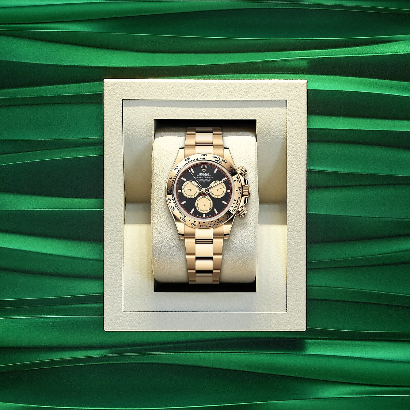Cosmograph Daytona 40mm, 18k Yellow Gold, Ref# 126508-0002