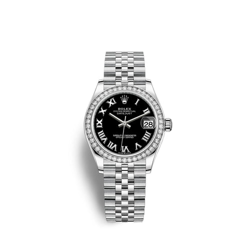 Datejust 31, Oystersteel, 18kt White Gold and diamonds, Ref# 278384RBR-0002