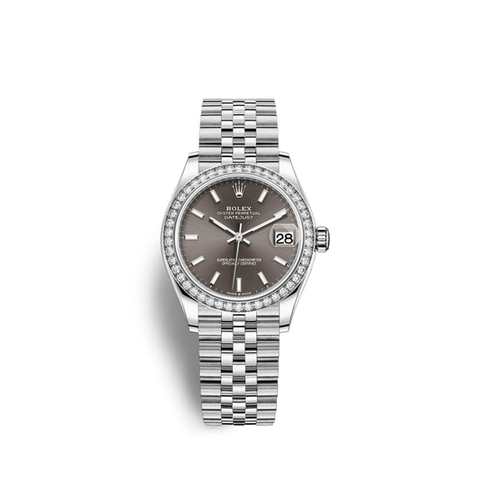 Datejust 31, Oystersteel, 18kt White Gold and diamonds, Ref# 278384RBR-0020