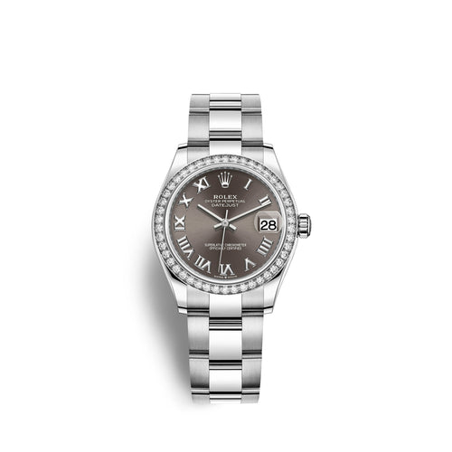Datejust 31, Oystersteel, 18kt White Gold and diamonds, Ref# 278384RBR-0025