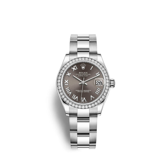 Datejust 31, Oystersteel, 18kt White Gold and diamonds, Ref# 278384RBR-0025