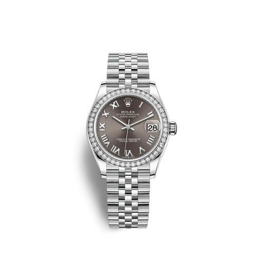 Datejust 31, Oystersteel, 18kt White Gold and diamonds, Ref# 278384RBR-0026