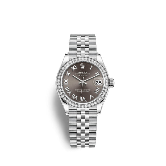 Datejust 31, Oystersteel, 18kt White Gold and diamonds, Ref# 278384RBR-0026