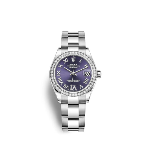 Datejust 31, Oystersteel, 18kt White Gold and diamonds, Ref# 278384RBR-0029