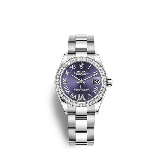 Datejust 31, Oystersteel, 18kt White Gold and diamonds, Ref# 278384RBR-0029