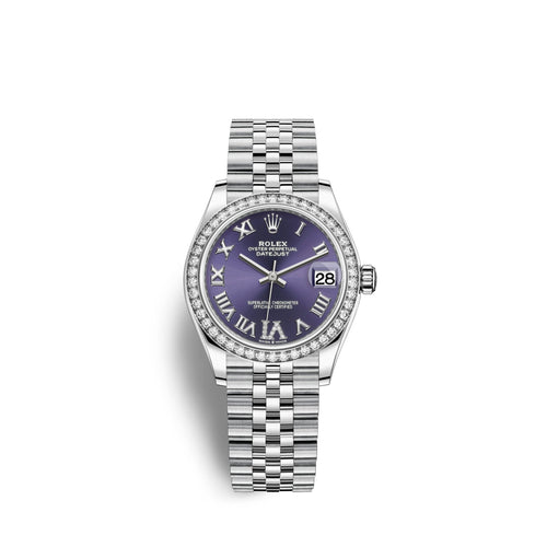 Datejust 31, Oystersteel, 18kt White Gold and diamonds, Ref# 278384RBR-0030
