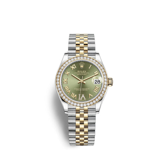 Datejust 31, Oystersteel, 18kt Yellow Gold and diamonds, Ref# 278383RBR-0016