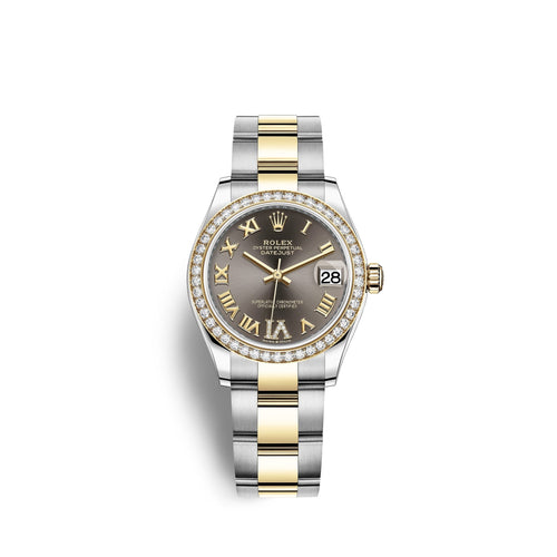Datejust 31, Oystersteel, 18kt Yellow Gold and diamonds, Ref# 278383RBR-0017