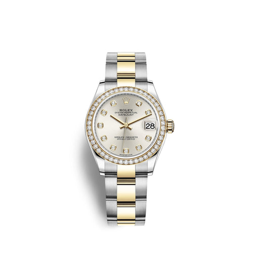 Datejust 31, Oystersteel, 18kt Yellow Gold and diamonds, Ref# 278383RBR-0019