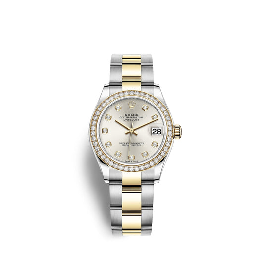Datejust 31, Oystersteel, 18kt Yellow Gold and diamonds, Ref# 278383RBR-0019