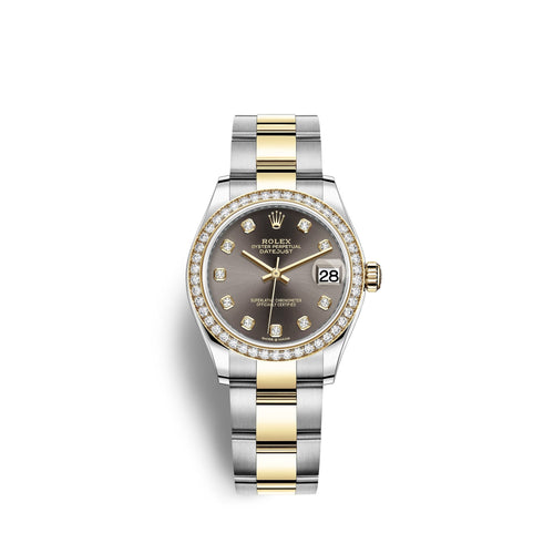 Datejust 31, Oystersteel, 18kt Yellow Gold and diamonds, Ref# 278383RBR-0021